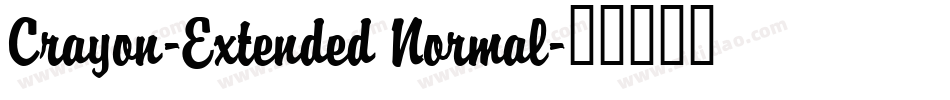 Crayon-Extended Normal字体转换
